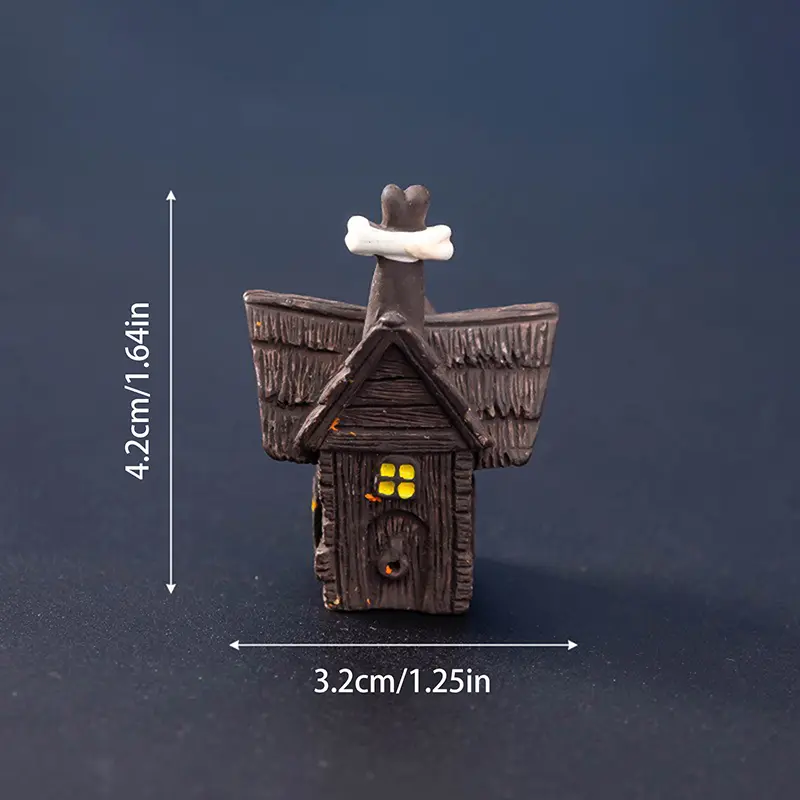 Halloween Micro Landscape Miniature Figurines Resin Craft Mini Fairy Garden Ornaments Cute Pumpkin Ghost Vampire Decoration