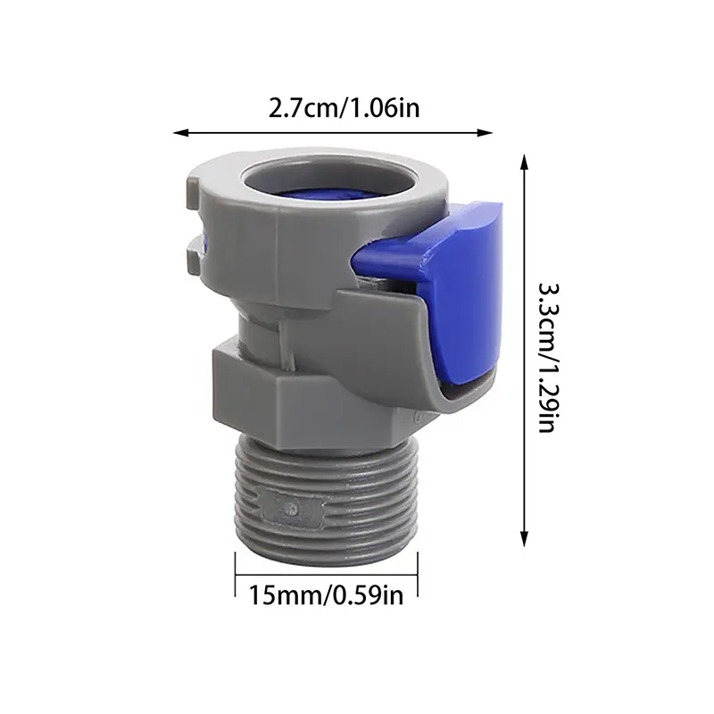 1PC M10 To M15*1 Quick Connect Hose Connector Kitchen Faucet Hose Connector Water Hose Pipe Tap Connector Faucet Adapter