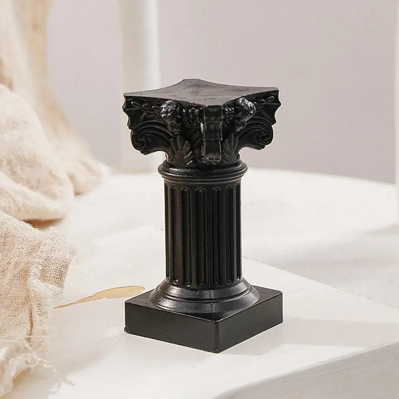 Candlestick Stand Roman Pillar Greek Column Statue Pedestal Figurine Sculpture Indoor Home Dinning Room  Decor