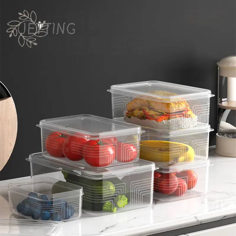 Small Food Preservation Boxes Refrigerator Meat Vegetable Fresh-Keeping Box Transparent Kitchen Sealed Storage Box