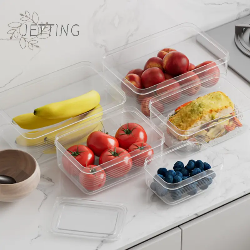 Small Food Preservation Boxes Refrigerator Meat Vegetable Fresh-Keeping Box Transparent Kitchen Sealed Storage Box
