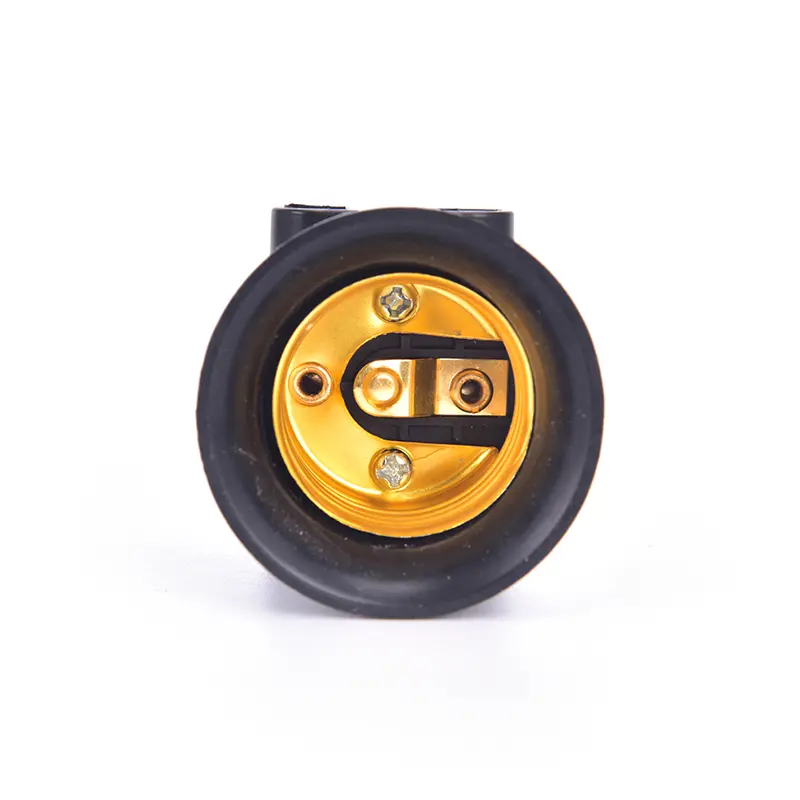 1Pc PBT Fireproof E27 Bulb Adapter Fireproof Lamp Holder Base Socket Conversion with EU Plug