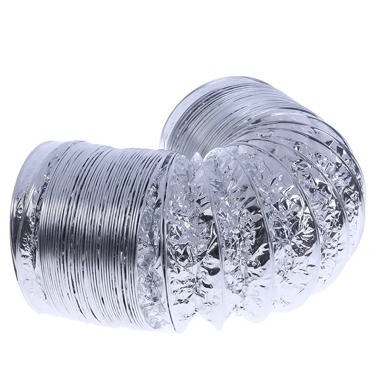 4 Inch 100mm Ventilator Pipe PVC Aluminum Tube Air Ventilation Pipe Hose Flexible Exhaust Duct  Air System Vent Bathroom
