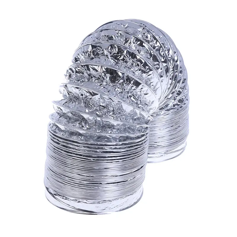 4 Inch 100mm Ventilator Pipe PVC Aluminum Tube Air Ventilation Pipe Hose Flexible Exhaust Duct  Air System Vent Bathroom