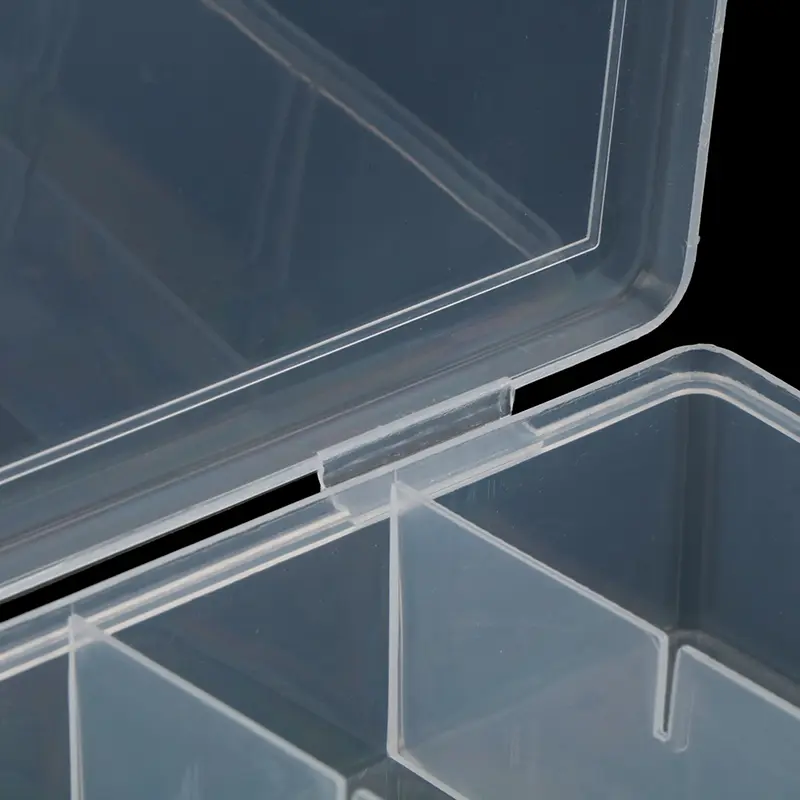 6 Grids Compartment Plastic Storage Box Practical Toolbox Transparent PP Boxes Bead Jewelry Case Display Organizer Container