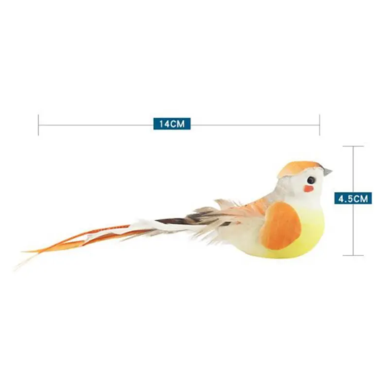 Realistic Feathered Birds Artificial Craft Birds For Garden Parties Lawn Decor Home Car Ornament
