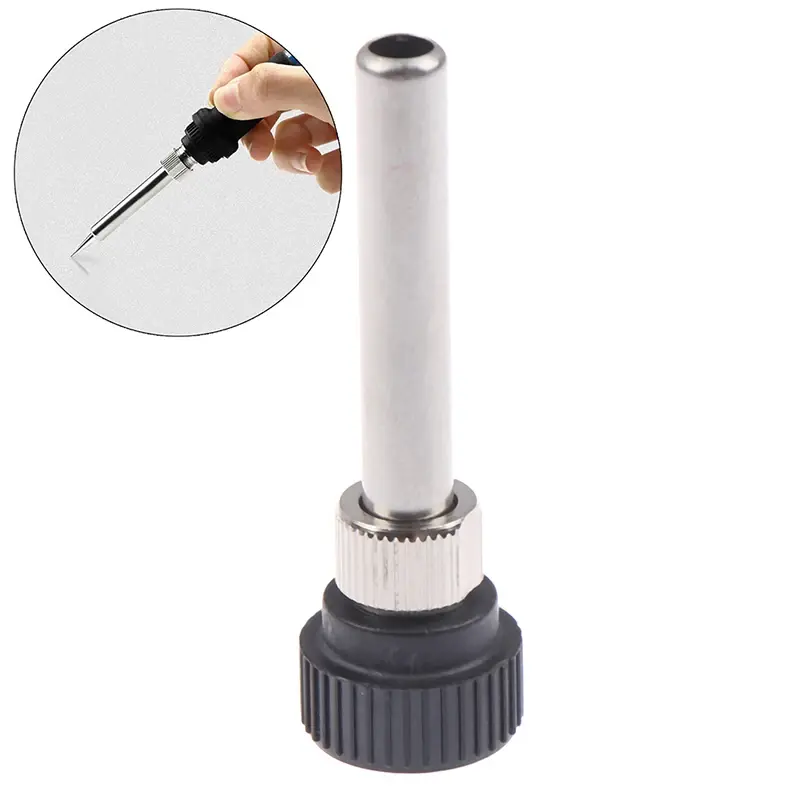 1Set Socket+nut+electric Wood Head,Soldering Station Iron Handle Accessories For 936 Iron Head Cannula Iron