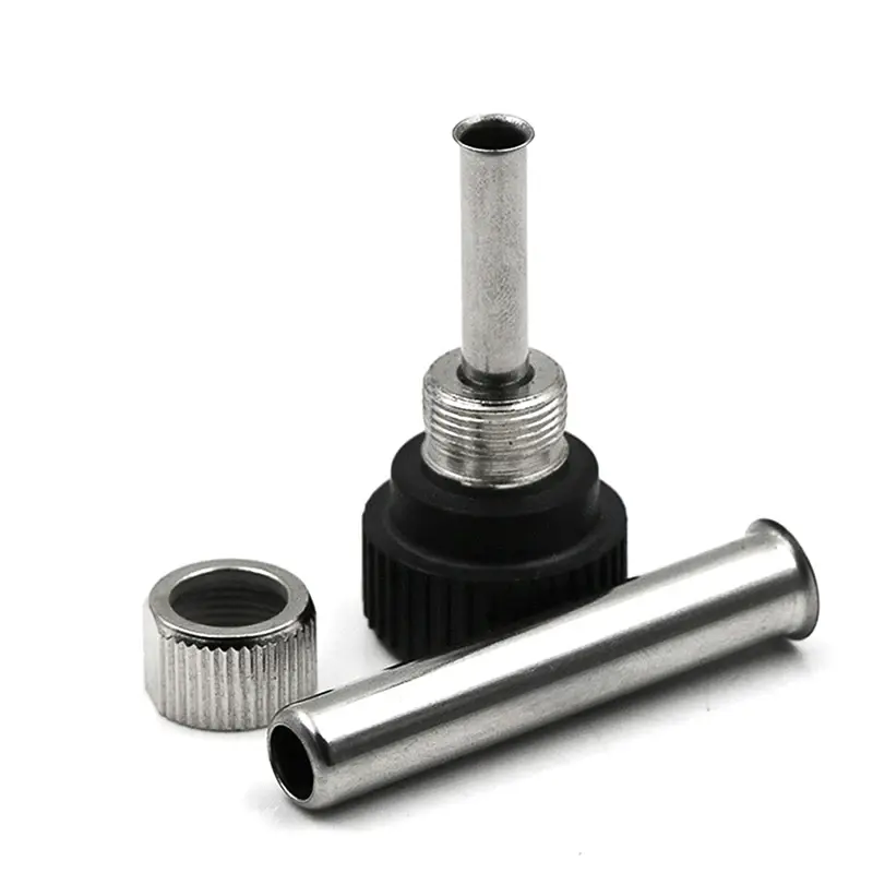 1Set Socket+nut+electric Wood Head,Soldering Station Iron Handle Accessories For 936 Iron Head Cannula Iron