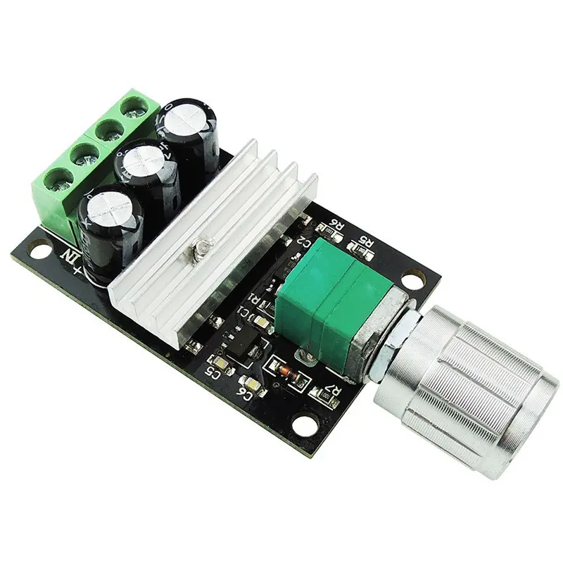 PWM DC Motor Speed Controller 6V 12V 24V 28V 3A Speed Regulator Switch 32mm*50mm*15mm