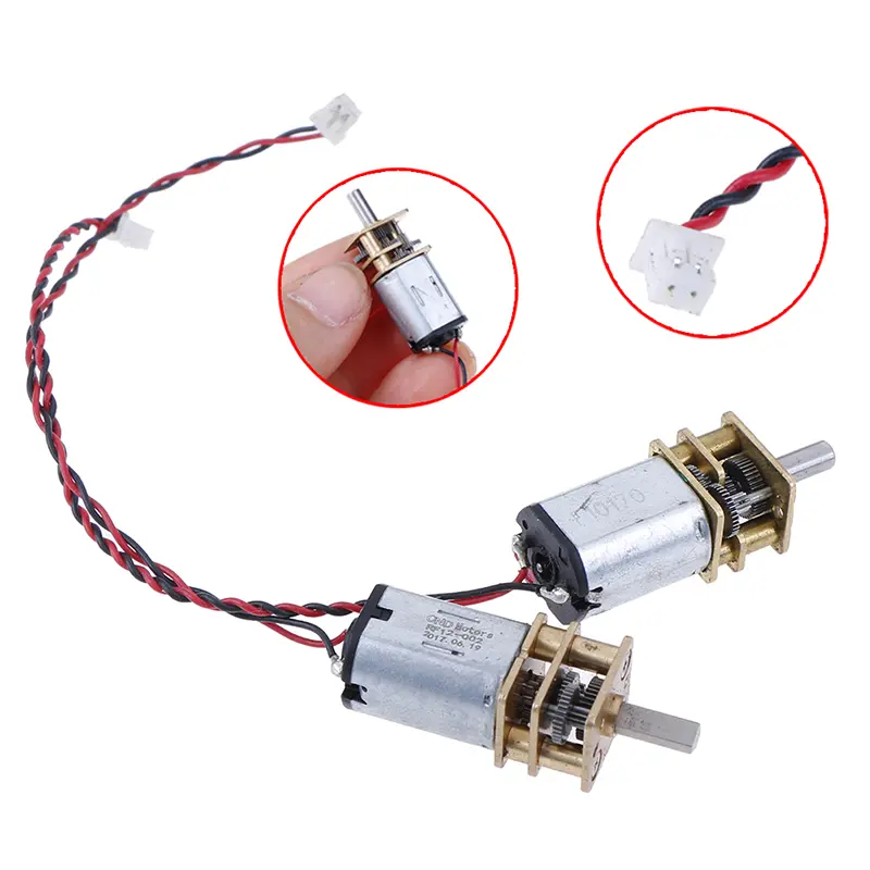 1pc DC 3V -6V Micro N20 Full Metal Gear Motor 5V 55RPM Reduction Gearbox Slow Speed High Torque Motor DIY Hobby Toy