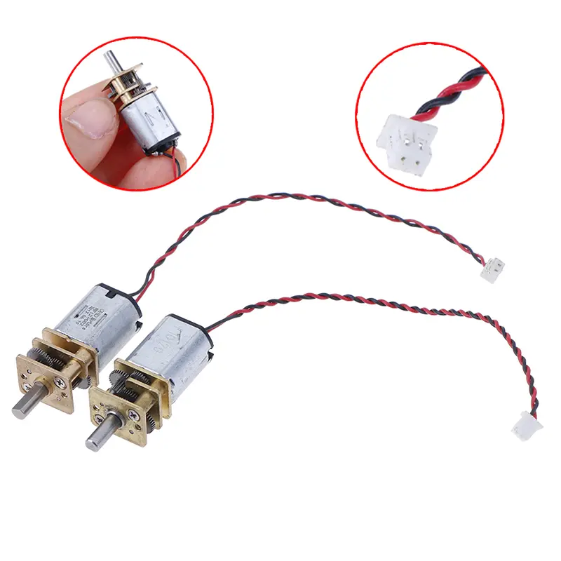 1pc DC 3V -6V Micro N20 Full Metal Gear Motor 5V 55RPM Reduction Gearbox Slow Speed High Torque Motor DIY Hobby Toy