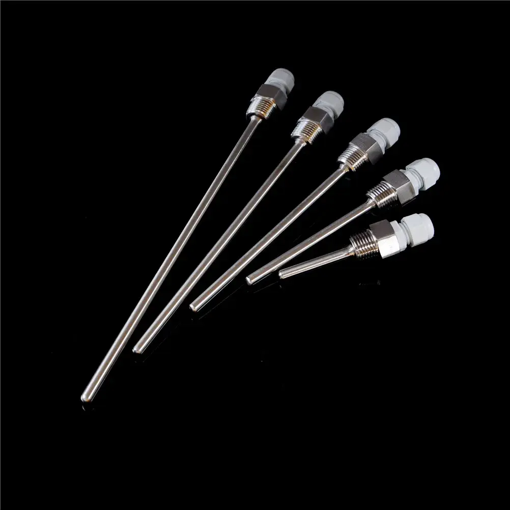 1pc 50-200mm Stainless Steel Thermowell 1/2" NPT Threads For Temperature Sensors