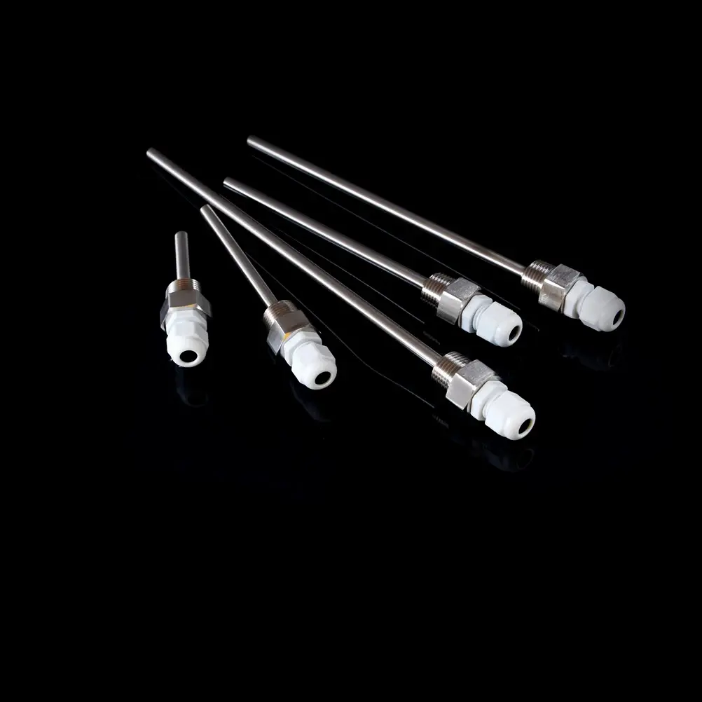 1pc 50-200mm Stainless Steel Thermowell 1/2" NPT Threads For Temperature Sensors