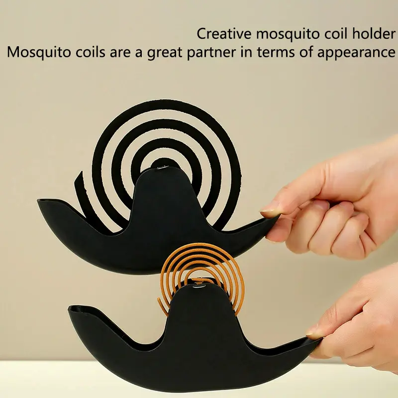 1/2PC Snails Mosquito Coil Holder With Tray Nordic Style Spiral Summer Day Plastic Mosquito Repellent Incenses Rack Plate Home