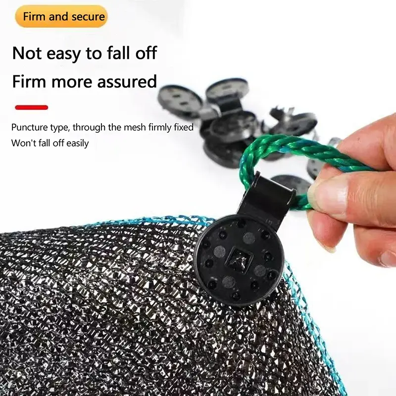 100Pcs Sun Shade Net Clips Shade Cloth Plastic Clips Greenhouse Fabric Fixing Clamps Grommet Fence Netting Hook