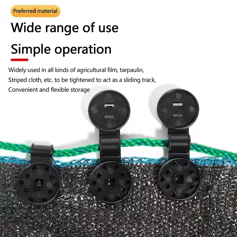 100Pcs Sun Shade Net Clips Shade Cloth Plastic Clips Greenhouse Fabric Fixing Clamps Grommet Fence Netting Hook