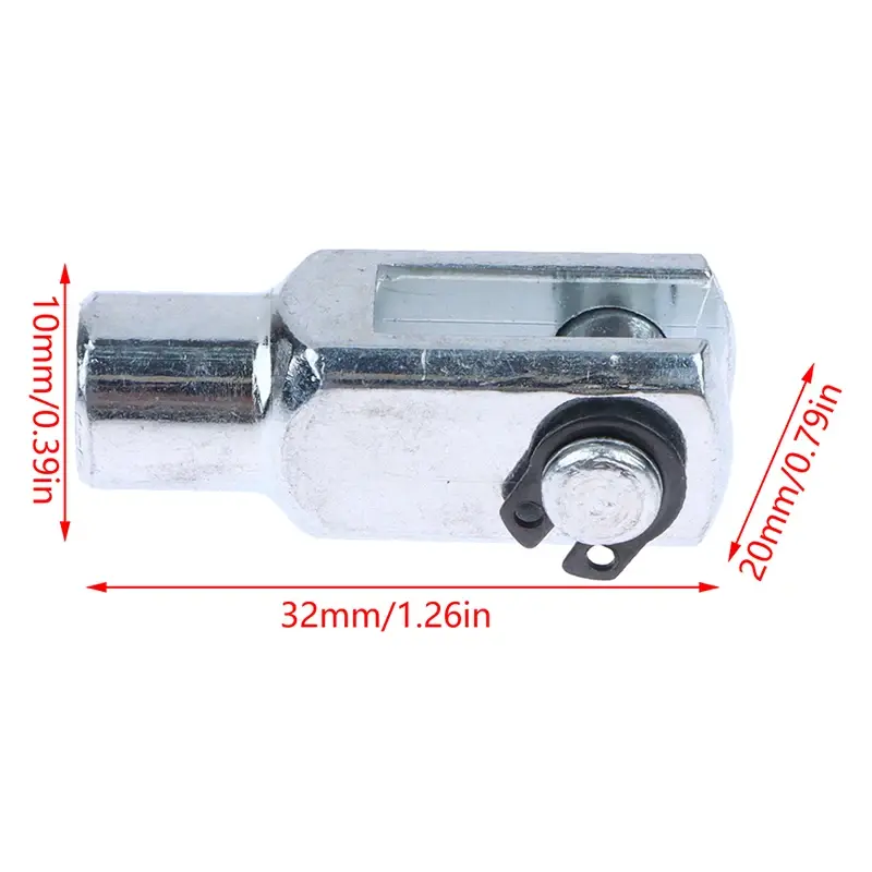 Metal Y-16 M6*1 Thread Pneumatic Cylinder Rod Piston Clevis Y Joint For 16mm Bore Mechanical Hardware
