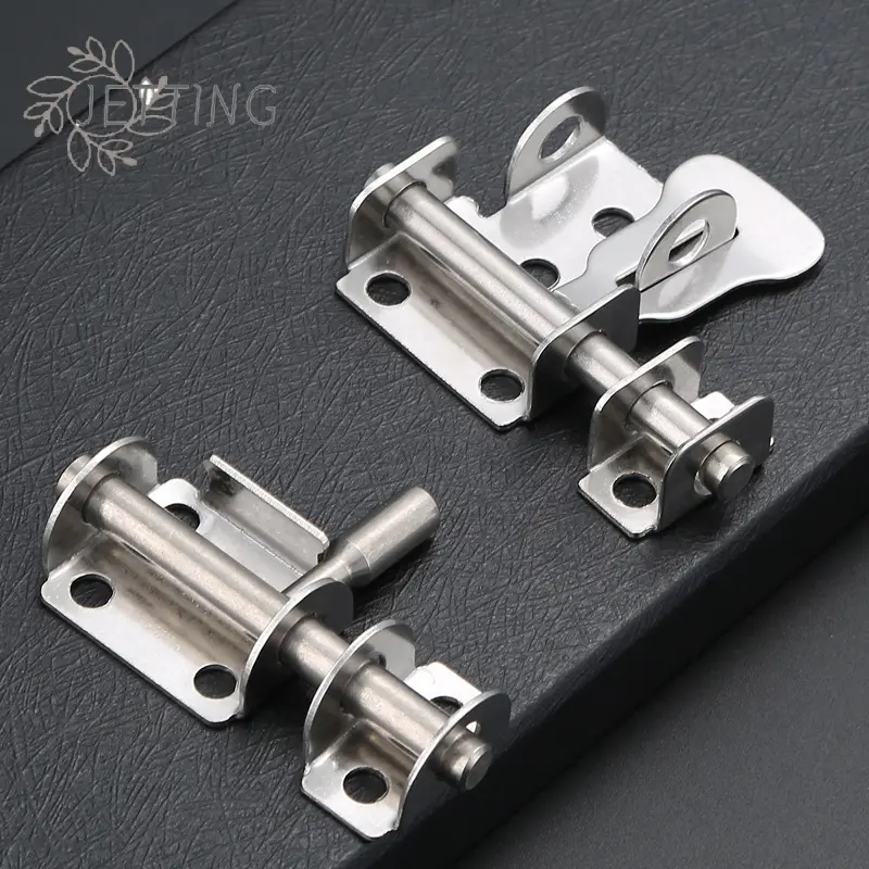 Sliding Bolt Latch Hasp Stainless Steel Door Latch Solid Home Hardware Gate Safety Toilet Lock Cabinet Hinge Security Bolt Latch