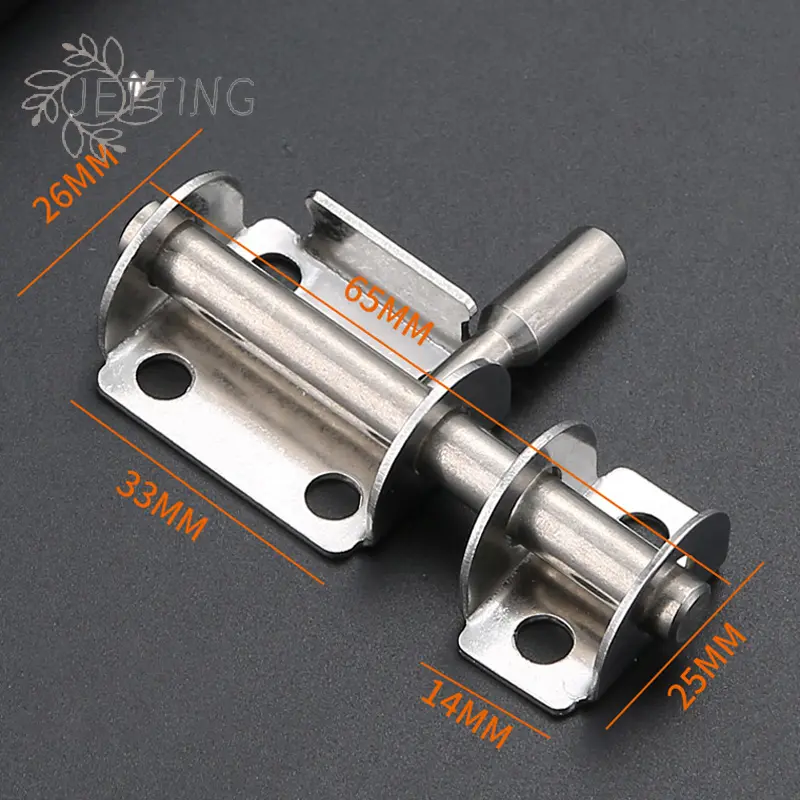 Sliding Bolt Latch Hasp Stainless Steel Door Latch Solid Home Hardware Gate Safety Toilet Lock Cabinet Hinge Security Bolt Latch