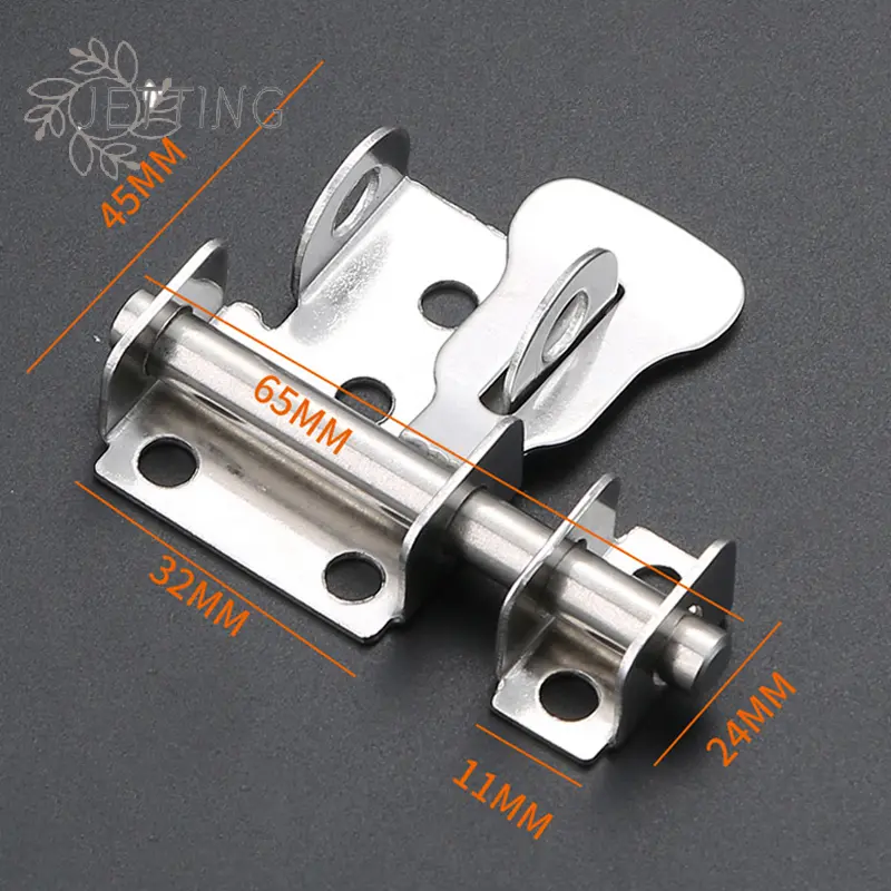 Sliding Bolt Latch Hasp Stainless Steel Door Latch Solid Home Hardware Gate Safety Toilet Lock Cabinet Hinge Security Bolt Latch