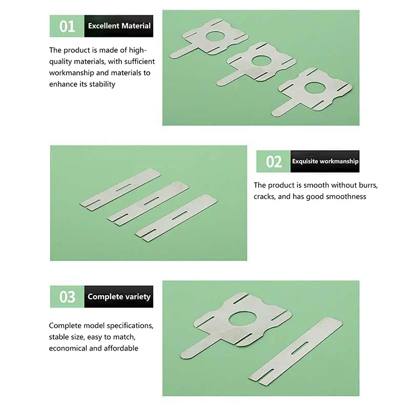 30pcs Polygonal Battery Nickel Sheet 18650 Lithium Battery Nickel Sheet For Spot Welding Machine Batteries Connection Sheets
