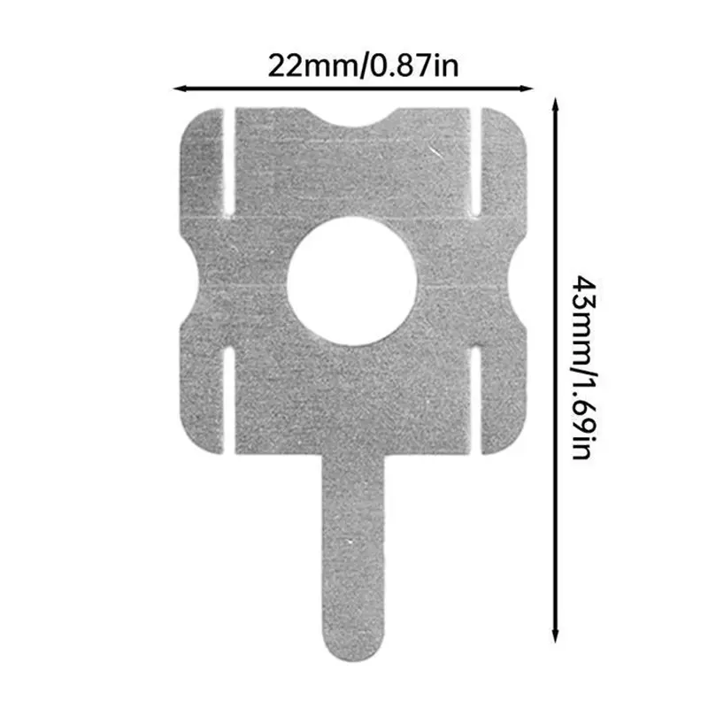 30pcs Polygonal Battery Nickel Sheet 18650 Lithium Battery Nickel Sheet For Spot Welding Machine Batteries Connection Sheets