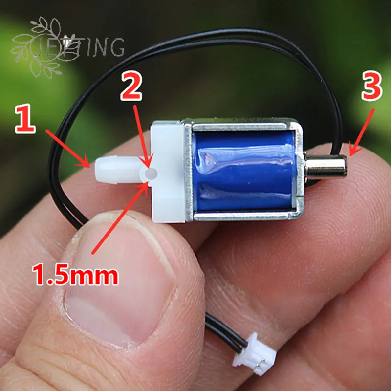 1PCS Valve DC 3.7V Normally Open N/O Solenoid Valve Electromagnetic Air Valve Exhaust Valves Mini Electric Switch