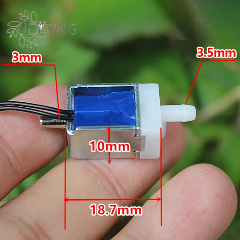 1PCS Valve DC 3.7V Normally Open N/O Solenoid Valve Electromagnetic Air Valve Exhaust Valves Mini Electric Switch
