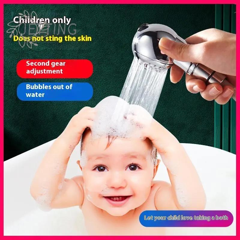 Adjustable Baby Bath Shower Head Sparyer Shower Head Soft Washing Water Saving Shower Sprayers For Spa Barber Pet Hair Washing