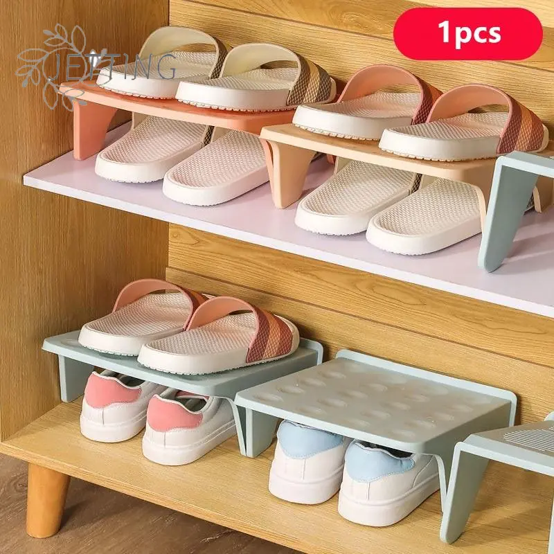 Double Layered Shoe Rack Shoe Cabinet Layered Partition Space Saving Storage Shoe Rack Organize Place Shoe Storage Holder
