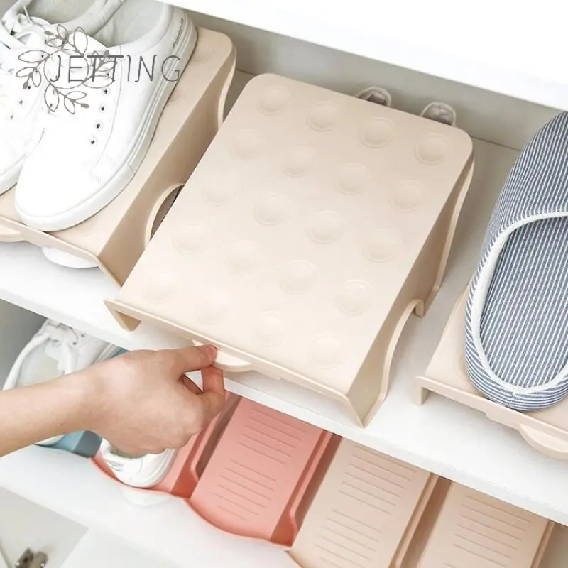 Double Layered Shoe Rack Shoe Cabinet Layered Partition Space Saving Storage Shoe Rack Organize Place Shoe Storage Holder