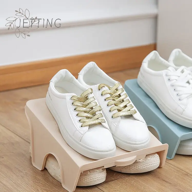 Double Layered Shoe Rack Shoe Cabinet Layered Partition Space Saving Storage Shoe Rack Organize Place Shoe Storage Holder
