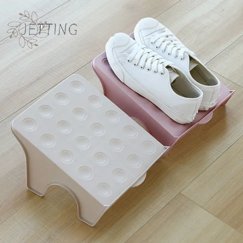 Double Layered Shoe Rack Shoe Cabinet Layered Partition Space Saving Storage Shoe Rack Organize Place Shoe Storage Holder