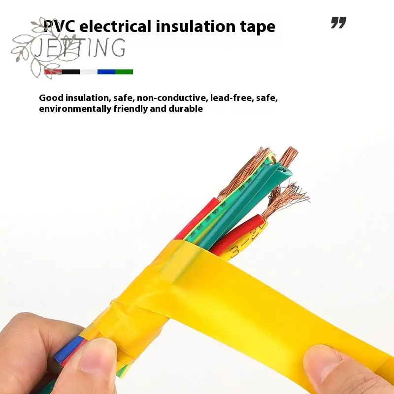 5 Rolls Industrial Household 10m High-temperature Resistant Rubber Electrical Tape With Durable And Soft Insulating Adhesive