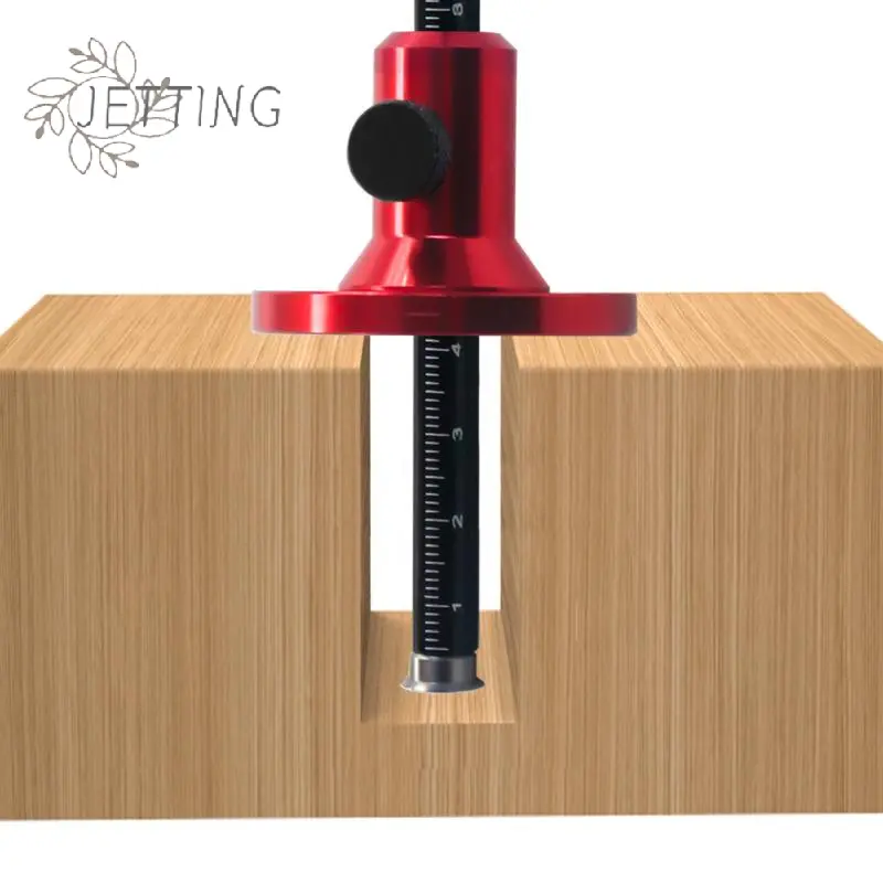 1/2pcs Woodworking Marking Scriber Ruler Double Head Wheel Marking Gauge Inch&MM Scale Aluminum Parallel Line Drawing Tool