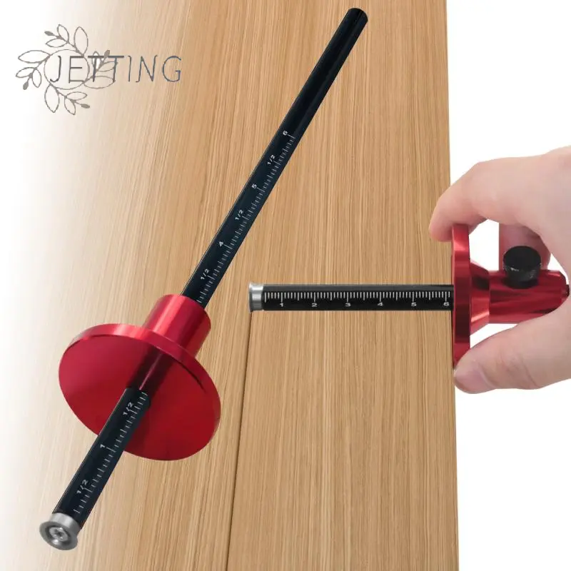 1/2pcs Woodworking Marking Scriber Ruler Double Head Wheel Marking Gauge Inch&MM Scale Aluminum Parallel Line Drawing Tool