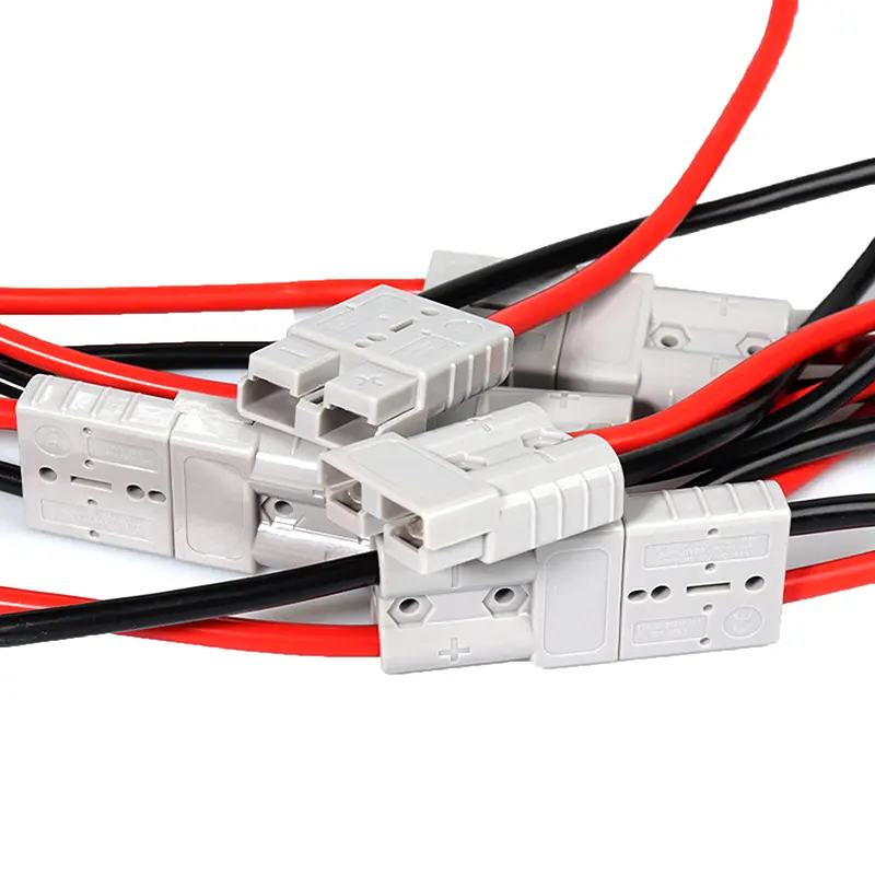 1pc Adapter 50A For Plug Connector Double Y Adapter 4mm Car Cable 4/6 Square Wires 30cm For Forklifts Stackers Vehicles