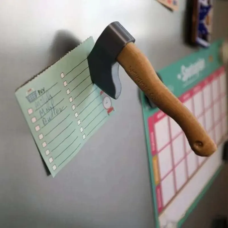 Funny Knife Magnetic Fridge Stickers, 3D Fun Axe Fridge Magnet, Novelty Home Decor Gifts, Eye-Catching Fridge For Iron Surface