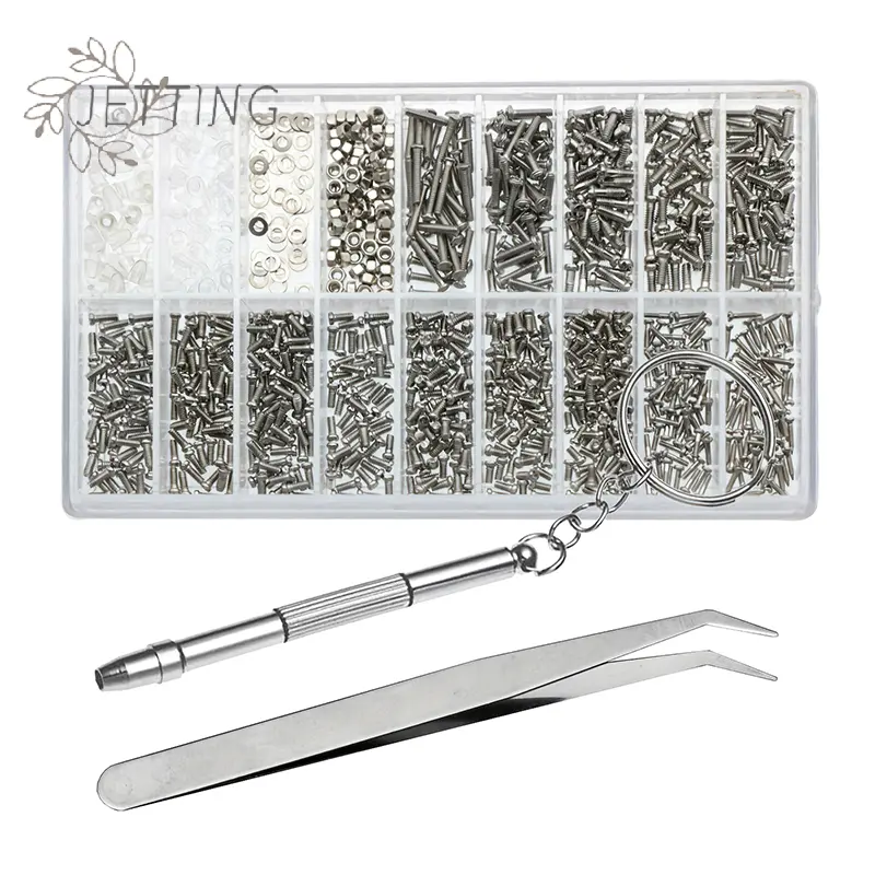 Ultimate 18-in-1 Glasses Repair Screw Kit | Precision Nose Pads, Spacer Caps & Frameless Screws For Eyeglass Adjustments & Maint