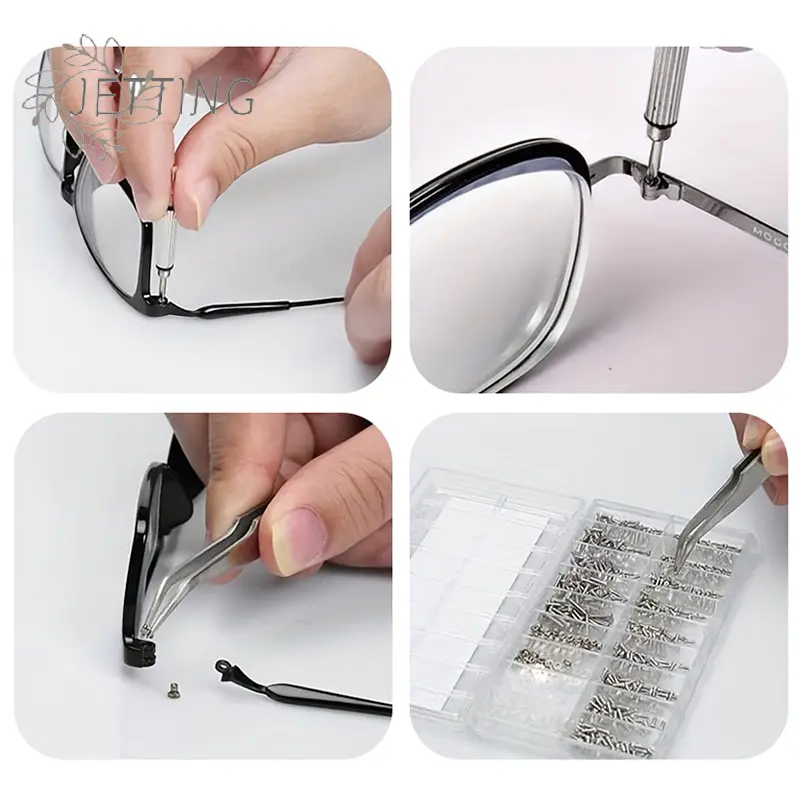 Ultimate 18-in-1 Glasses Repair Screw Kit | Precision Nose Pads, Spacer Caps & Frameless Screws For Eyeglass Adjustments & Maint