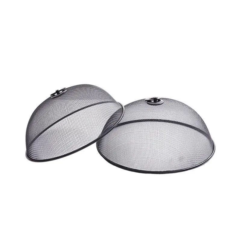 Mesh Food Cover Protective Round Shape Dish Lid Household Anti-Flying Vegetable Fruit Display Holder For Outdoors