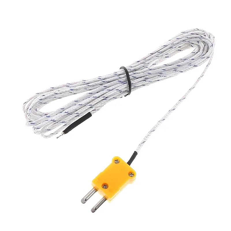 5M K Type Thermometer Line Test Length Wire Temperature Thermocouple Sensor Probe Tester Line Multimeter Tester Line