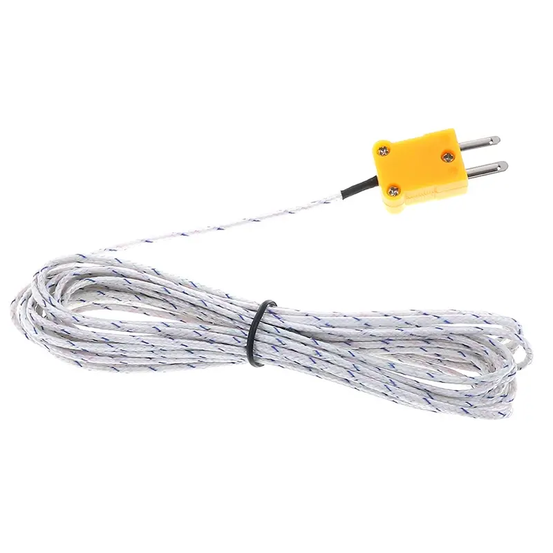 5M K Type Thermometer Line Test Length Wire Temperature Thermocouple Sensor Probe Tester Line Multimeter Tester Line