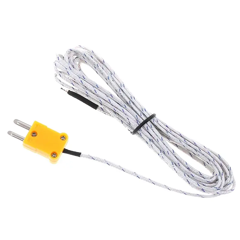 5M K Type Thermometer Line Test Length Wire Temperature Thermocouple Sensor Probe Tester Line Multimeter Tester Line