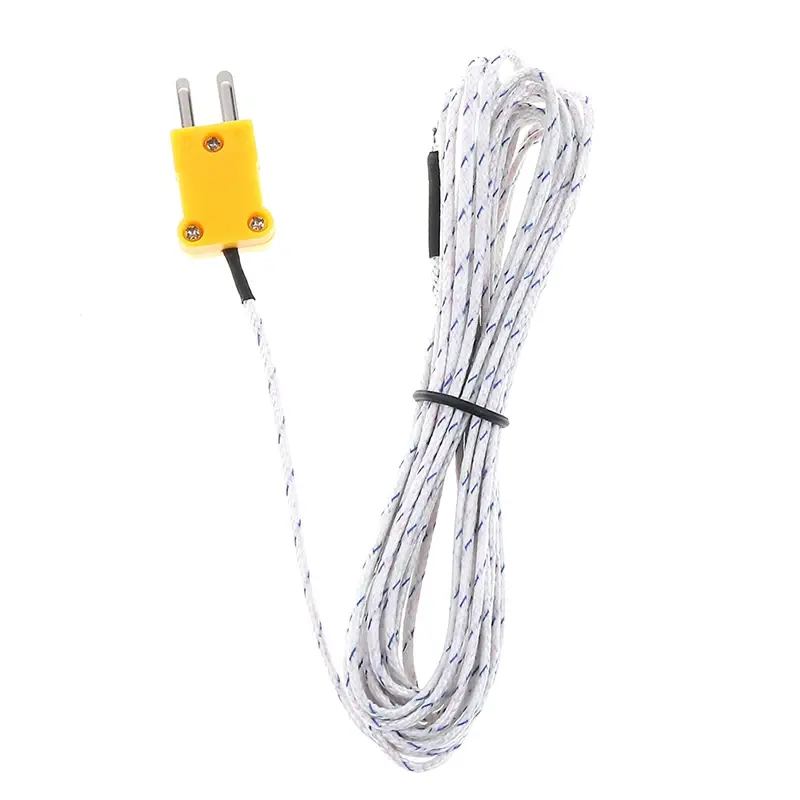 5M K Type Thermometer Line Test Length Wire Temperature Thermocouple Sensor Probe Tester Line Multimeter Tester Line