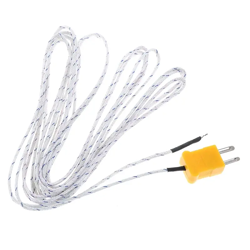 5M K Type Thermometer Line Test Length Wire Temperature Thermocouple Sensor Probe Tester Line Multimeter Tester Line