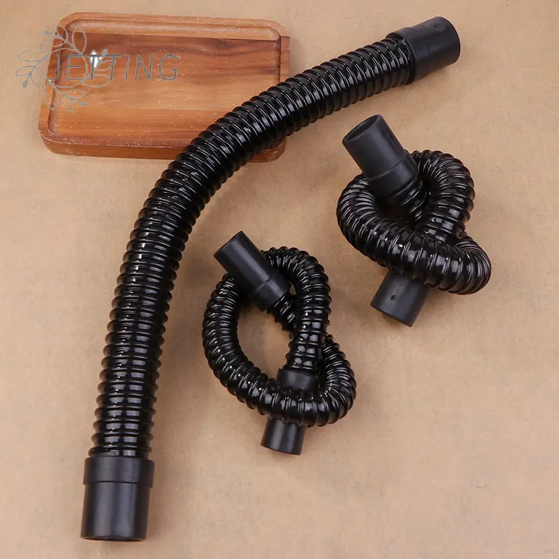 1PCS I.D 20/25/32mm Fish Tank Corrugated Hose Aquarium Corrugated Pipe Soft Rubber Head Inlet And Outlet Hose Water Pipe