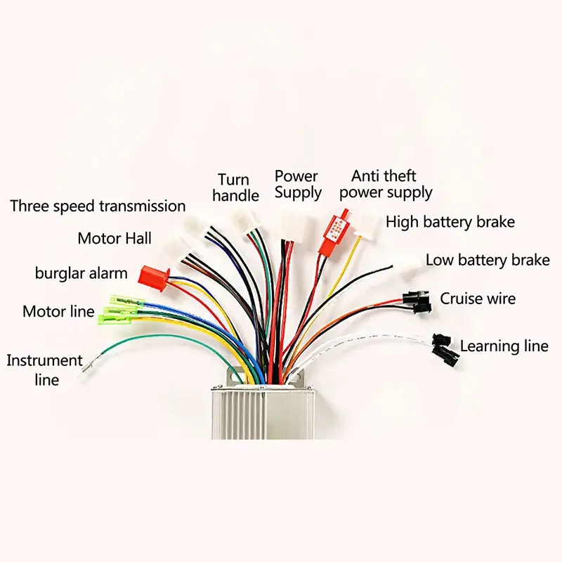 1pc Electric Bicycle Accessories 36V/48V Electric Bike 350W Brushless DC Motor Controller For Electric Bicycle E-bike Scooter