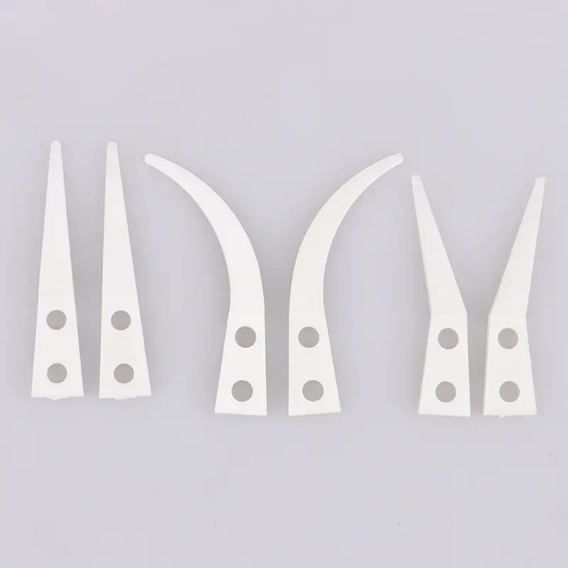 2pcs Insulated Straight Curved Tip Anti-static Ceramic Tweezers Electronic Industrial Ceramic Tweezers For Industry