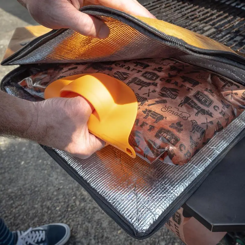 1 Piece Large Capacity Picnic Cooking Paper BBQ Blanket Thickened Aluminum Foil BBQ Thermal Insulation Bag Storage Pouch